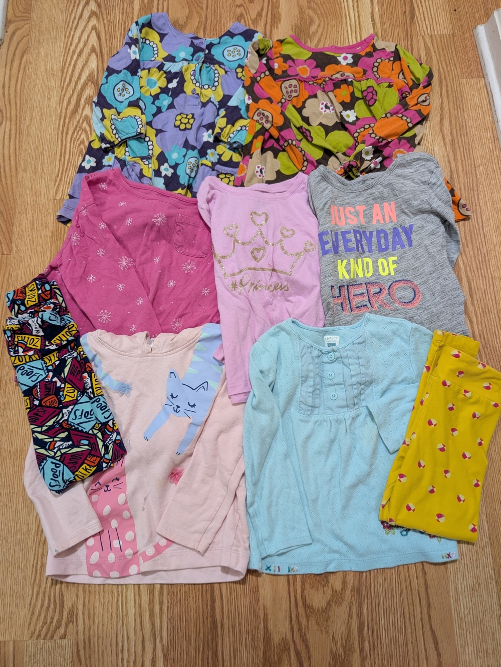 Girls' 4T Bundle Play Clothes Long Sleeve Leggings Sweatshirt Fair